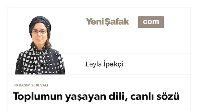 Toplumun yaşayan dili, canlı sözü