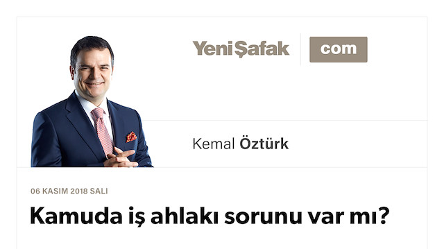 Kamuda iş ahlakı sorunu var mı?