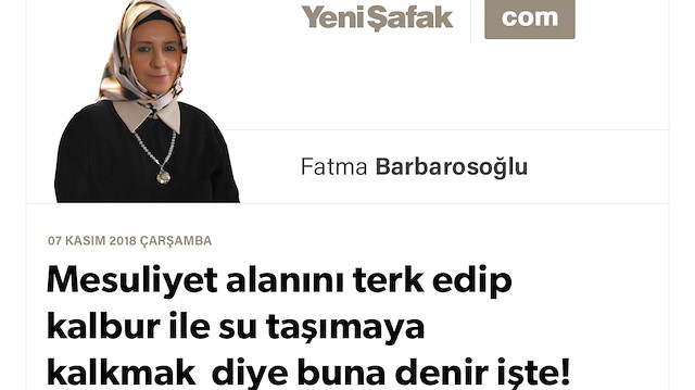 Mesuliyet alanını terk edip kalbur ile su taşımaya kalkmak diye buna denir işte!