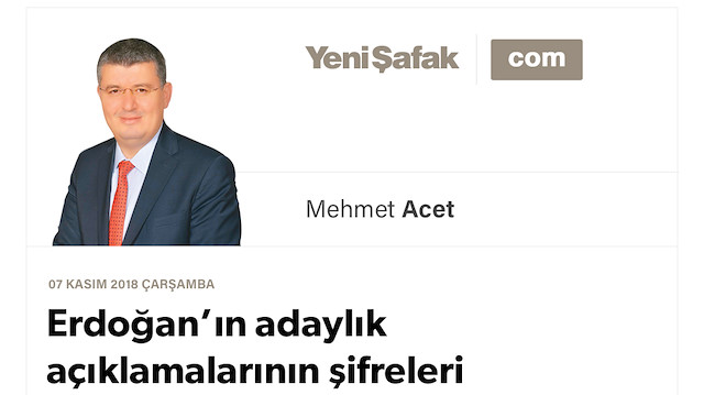 Erdoğan’ın adaylık açıklamalarının şifreleri