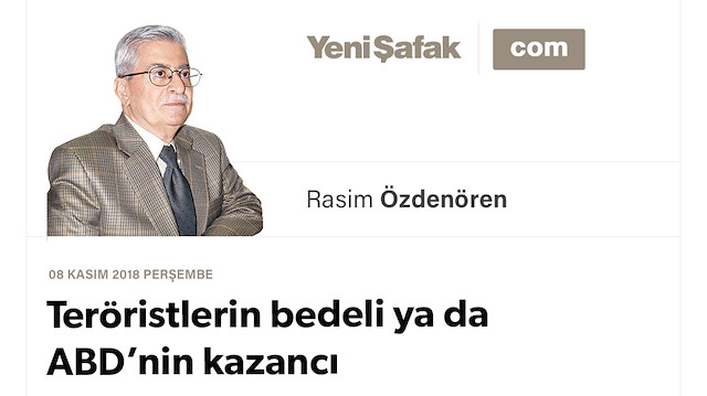 Teröristlerin bedeli ya da ABD’nin kazancı