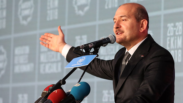 Turkish interior minister Suüleyman Soylu 