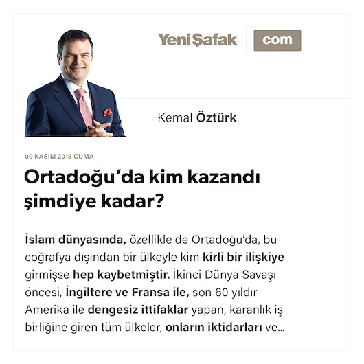 Ortadoğu’da kim kazandı şimdiye kadar?