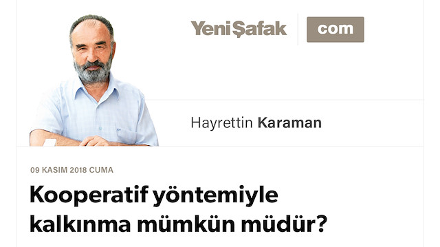 Kooperatif yöntemiyle kalkınma mümkün müdür?
