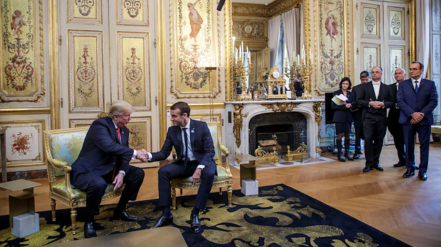 US President Donald Trump and French President Emmanuel Macron