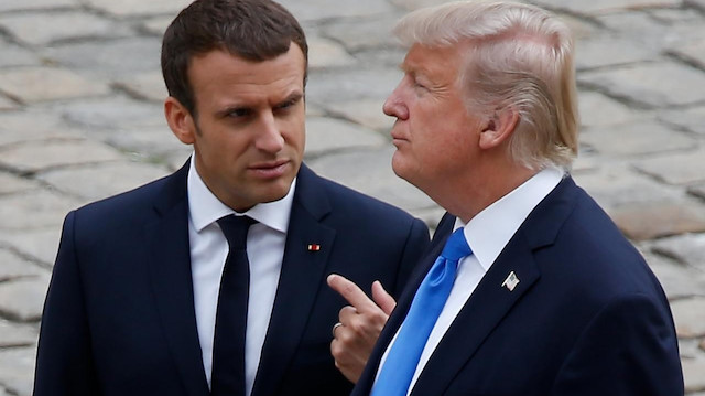 ABD Başkanı Donald Trump ve Fransa Cumhurbaşkanı Emmanuel Macron