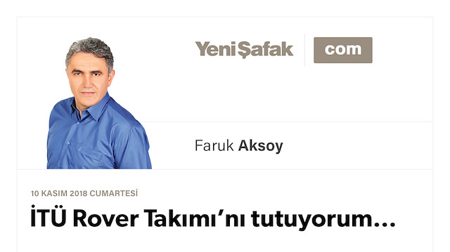 İTÜ Rover Takımı’nı tutuyorum…