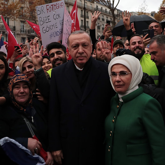 Paris'teErdoğan coşkusu