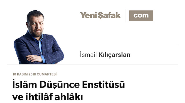 İslâm Düşünce Enstitüsü ve ihtilâf ahlâkı