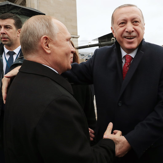 Cumhurbaşkanı Erdoğan ile Putin'den samimi sohbet