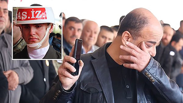 Şehit cenazesinde yürekleri burkan an