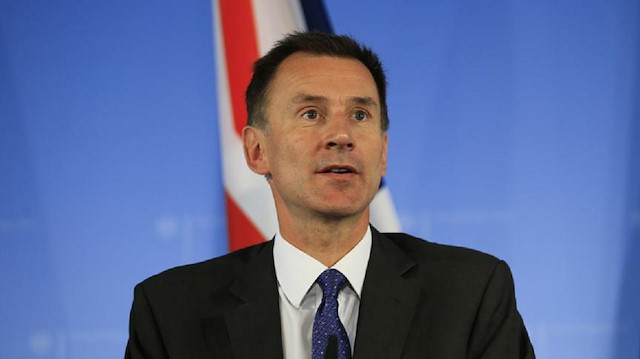 Britain's Foreign Secretary Jeremy Hunt
