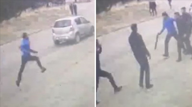 Eski kız arkadaşının sevgilisini dövüp pompalıyla kaçırmaya çalıştı