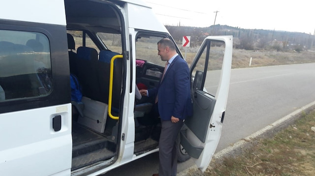Öğrenci servisleri denetlendi.