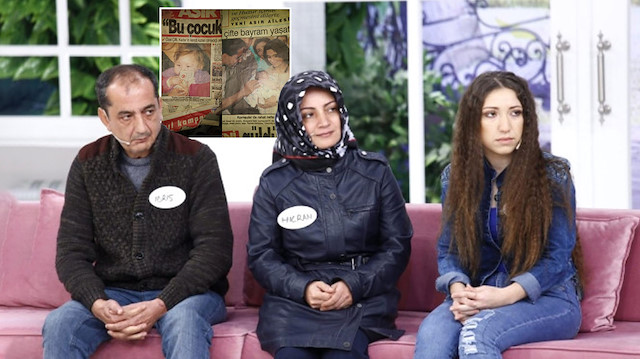 Baba İdris Özer , anne Hicran Özer ve kızları Kader Özer.
