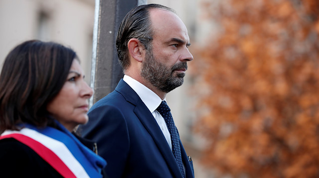 Paris Mayor Anne Hidalgo and French Prime Minister Edouard Philippe 