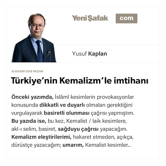 Türkiye’nin Kemalizm’le imtihanı