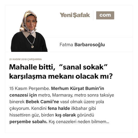 Mahalle bitti, “sanal sokak” karşılaşma mekanı olacak mı?