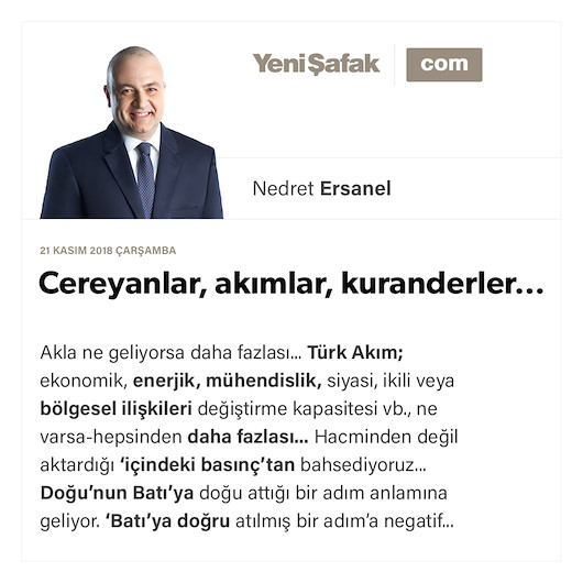 Cereyanlar, akımlar, kuranderler…