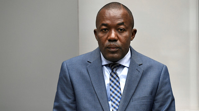 War crimes suspect Alfred Yekatom, wanted for alleged murder, deportation and torture of Muslims in the Central African Republic, appears before the International Criminal Court in The Hague, Netherlands November 23, 2018. 