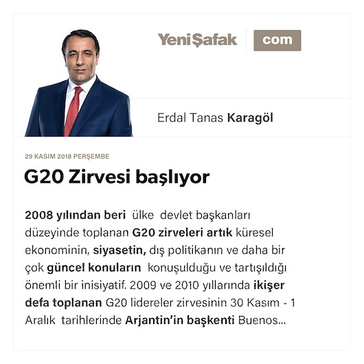 G20 Zirvesi başlıyor