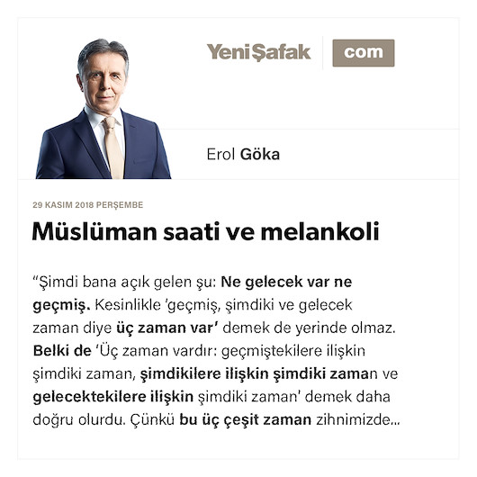 Müslüman saati ve melankoli