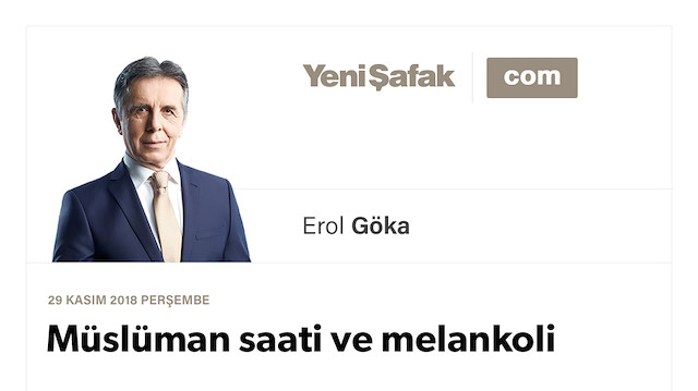 Müslüman saati ve melankoli