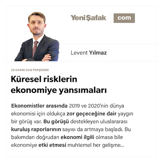 Küresel risklerin ekonomiye yansımaları