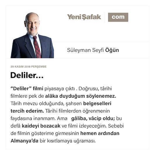 Deliler…