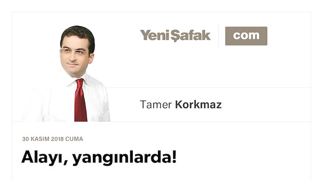 Alayı, yangınlarda!
