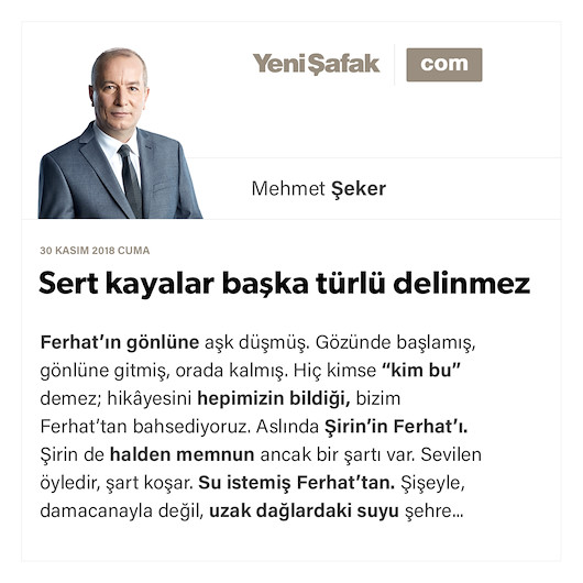 Sert kayalar başka türlü delinmez