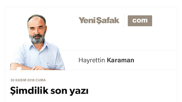 Şimdilik son yazı