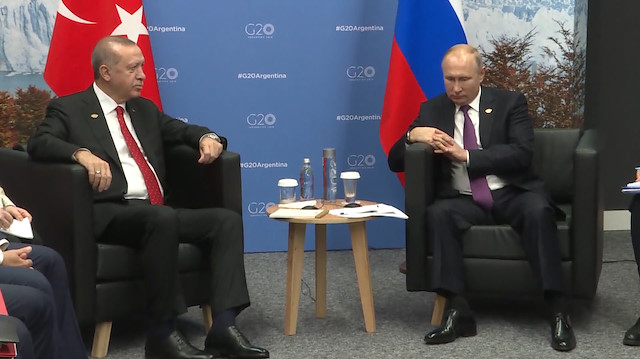 Erdoğan Rusya Devlet Başkanı Putinle görüştü