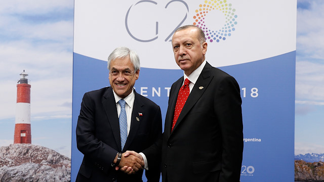 Erdoğan meets Chilean president at G20