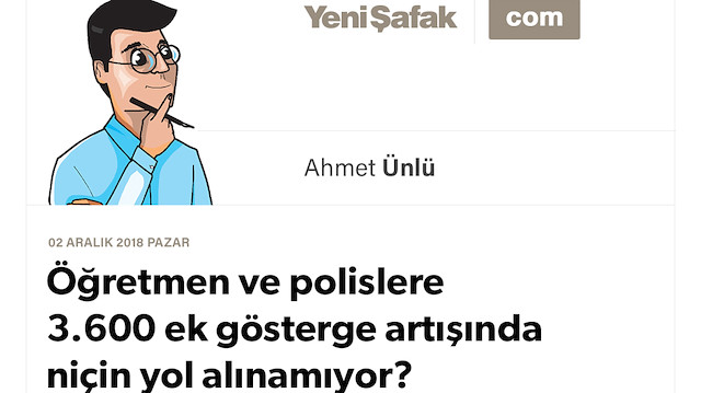 Öğretmen ve polislere 3.600 ek gösterge artışında niçin yol alınamıyor?