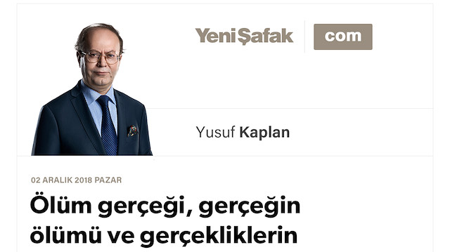 Ölüm gerçeği, gerçeğin ölümü ve gerçekliklerin tutsaklaştırıcı dünyası