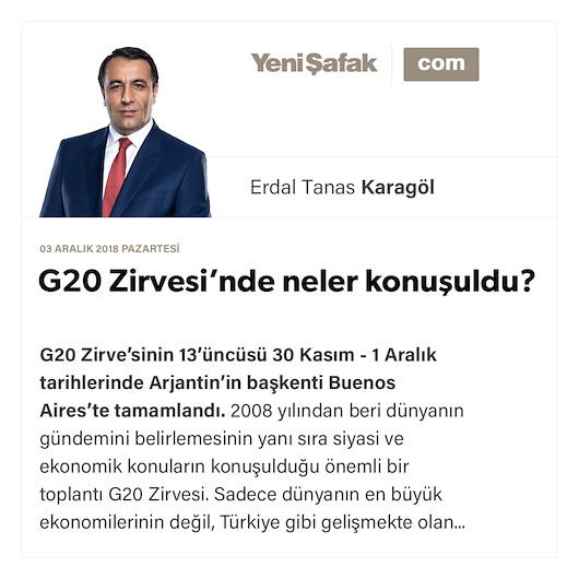 G20 Zirvesi’nde neler konuşuldu?