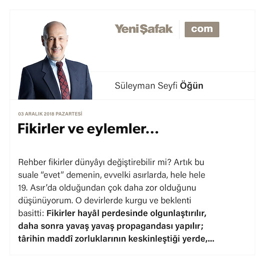 Fikirler ve eylemler…