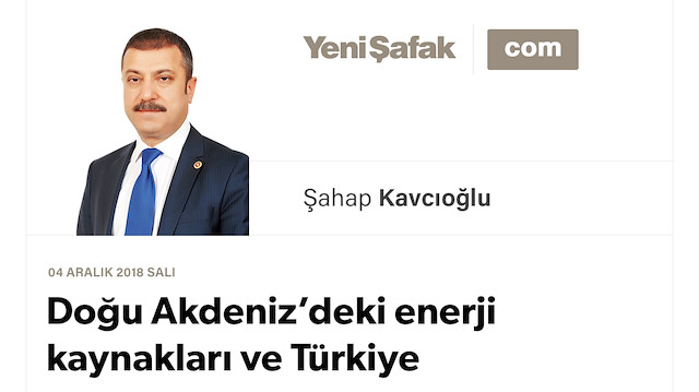 Doğu Akdeniz’deki enerji kaynakları ve Türkiye