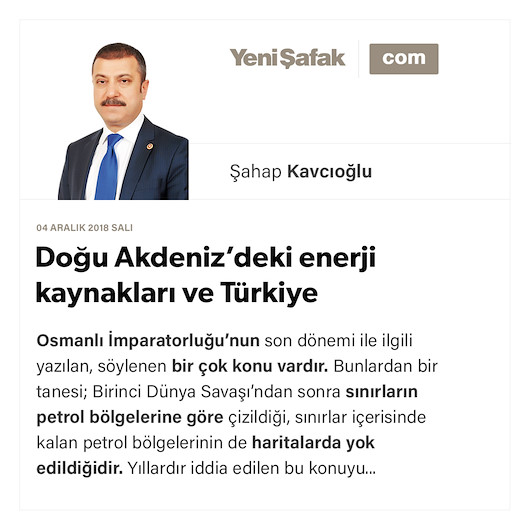 Doğu Akdeniz’deki enerji kaynakları ve Türkiye