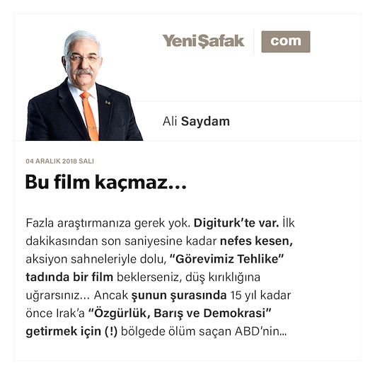 Bu film kaçmaz…