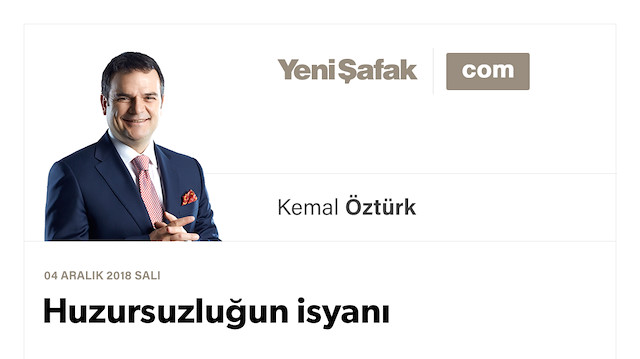 Huzursuzluğun isyanı
