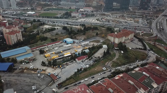 İBB'nin 550 milyon TL'ye sattığı arazi havadan görüntülendi