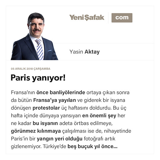 Paris yanıyor!