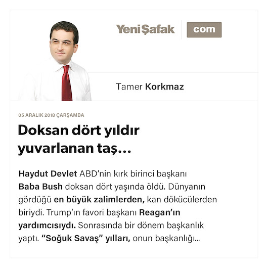 Doksan dört yıldır yuvarlanan taş…