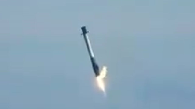 Falcon 9 iniş yaparken düştü
