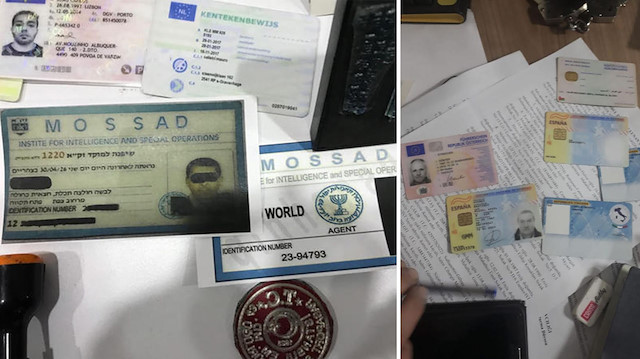Operasyon sonucu yakalanan şüphelinin üzerinden çıkan sahte kimlikleri polisleri de şaşkına çevirdi.