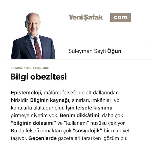 Bilgi obezitesi
