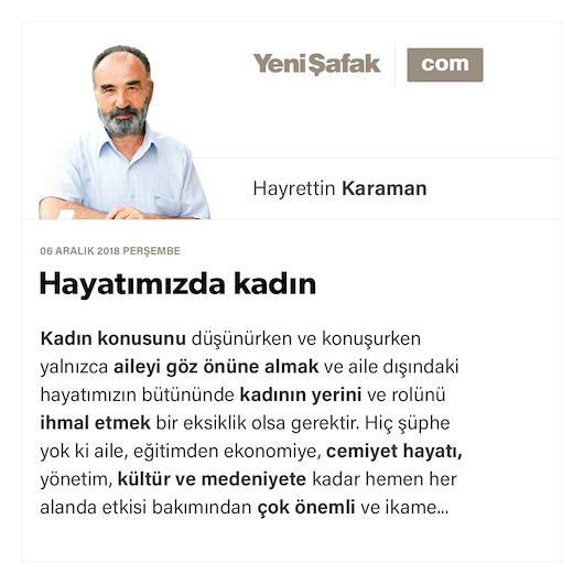 Hayatımızda kadın