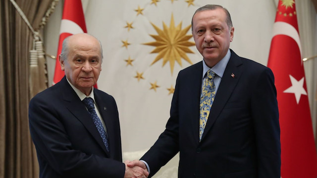 MHP Genel Başkanı Devlet Bahçeli - Cumhurbaşkanı Recep Tayyip Erdoğan